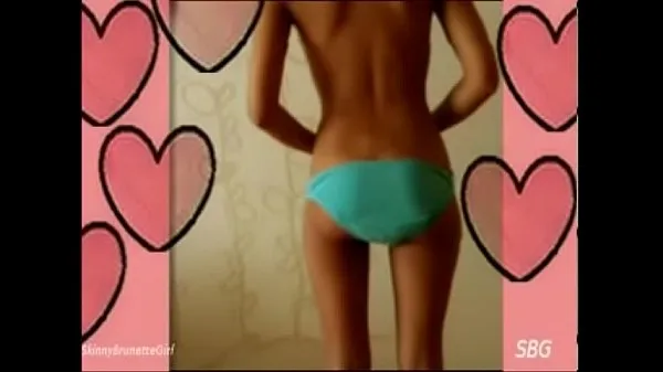 desi skinny brunette girl - bhabi show Video keren baru