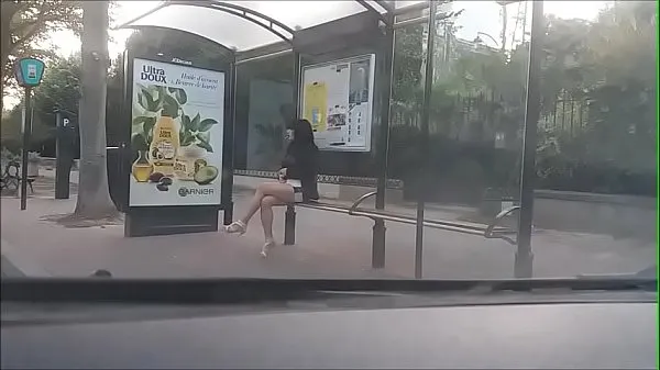 New bitch at a bus stop cool Videos