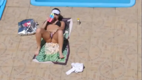New Flagra safada masturbando Piscina Flagged Girl masturbate on the pool cool Videos