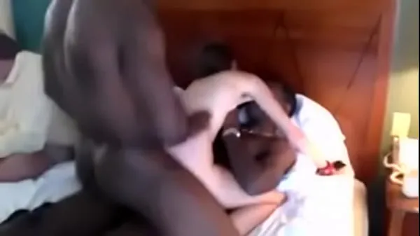New wife double penetrated by black lovers while cuckold husband watch cool Videos