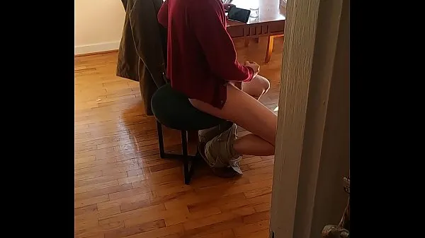 New caught him jerking off, I spied on him watching porn till he came cool Videos
