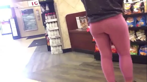 Nuovi Candid booty in pink diamond spandex fantastici video