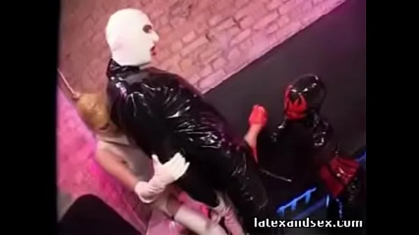 Latex Angel and latex demon group fetish Video hebat baharu