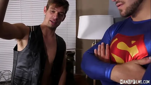 Neue Superman Dante Colle dominiert den Bösen Michael Delray! Cosplay Keuschheitcoole Videos