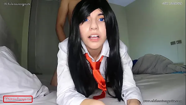 Nouvelles Blue Eyed Virgin Straight Black Hair fait ses débuts sexuels devant les caméras - Étudiant japonais - TRAILER vidéos sympas