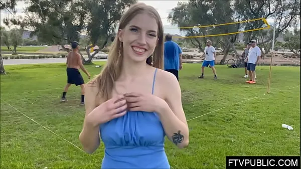 New amateur girl flashing tits in public cool Videos