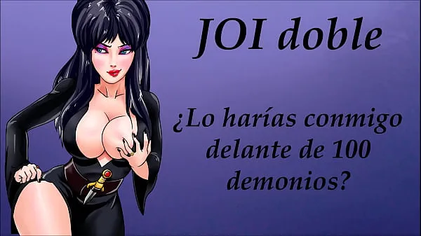 Nuevos JOI doble. Sexo con mujer demonio. Sonidos orgasmo y garganta vídeos interesantes