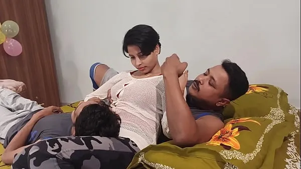 New amezing threesome sex step sister and brother cute beauty .Shathi khatun and hanif and Shapan pramanik cool Videos