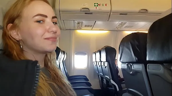 New Real public whore blue eyes in airplane cool Videos