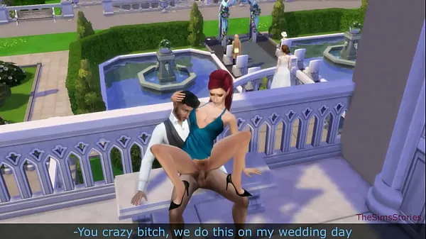 Nouvelles Les sims 4, le marié baise sa maîtresse avant le mariage vidéos sympas