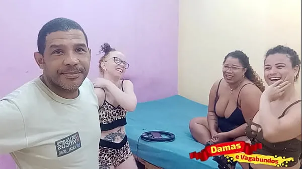 Новые Sexo e revelações no estúdio damas de vagabundos com Leo ogro, Lorraine exótica, Suzy furacão, Márcio Baiano e Eliane furacão - bastidores de gravação parte 01 классные видео