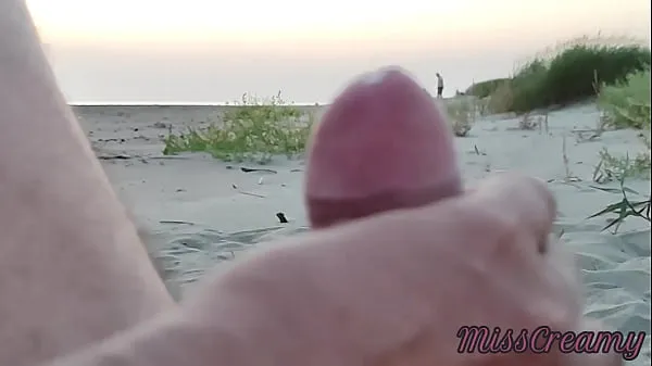 New French teacher amateur handjob on public beach with cumshot Extreme sex in front of strangers - MissCreamy cool Videos