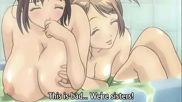 New step Sisters Taking a Bath Together! Hentai [Subtitled cool Videos