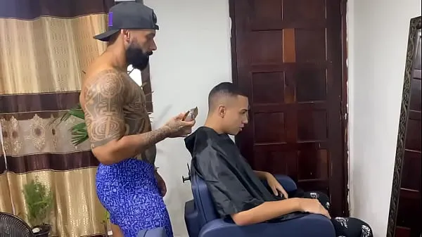 New Trying the Barber's Cock cool Videos