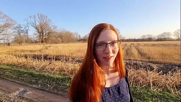نئے Redhead young woman undresses outside for the first time زبردست ویڈیوز
