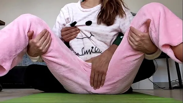 asian amateur real homemade teasing pussy and small tits fetish in pajamas Video hebat baharu