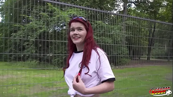 Nová GERMAN SCOUT - Redhead Football Fan Mia May Pickup for Public Anal Fuck at Public Viewing skvělá videa