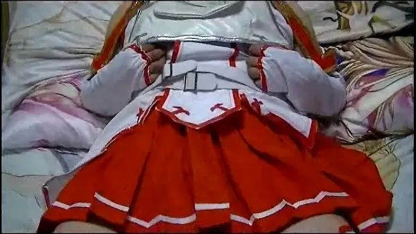 Novi 女装 コスプレ crossdresser SAO アスナ kul videoposnetki